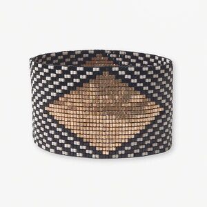INK+ALLOY Brooklyn Diamond Beaded Stretch Bracelet Black